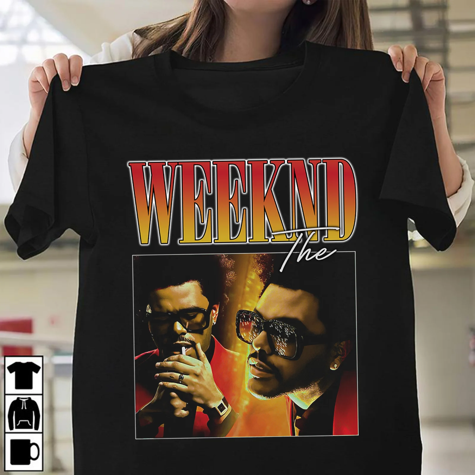 

The Weeknd Singer T Shirt Black S-3XL Black 006