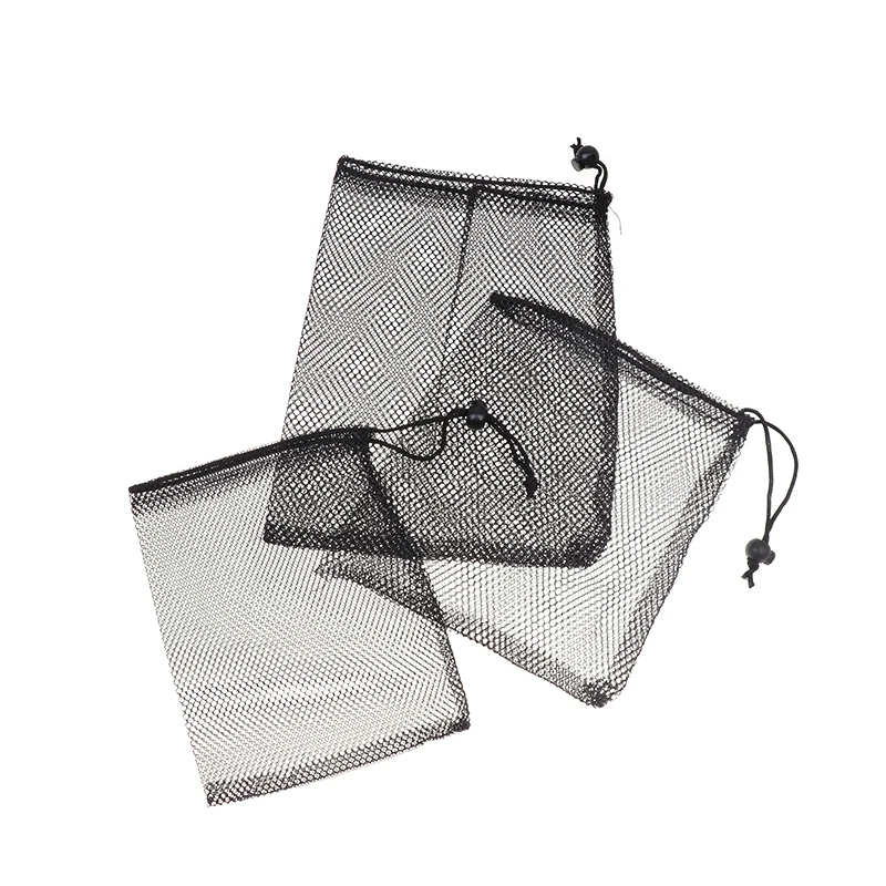 

1PC Durable polyester Mesh Drawstring Storage Pouch Bag Stuff Sack Multipurpose Home Outdoor Travel Activity Pouch Laundry Bag