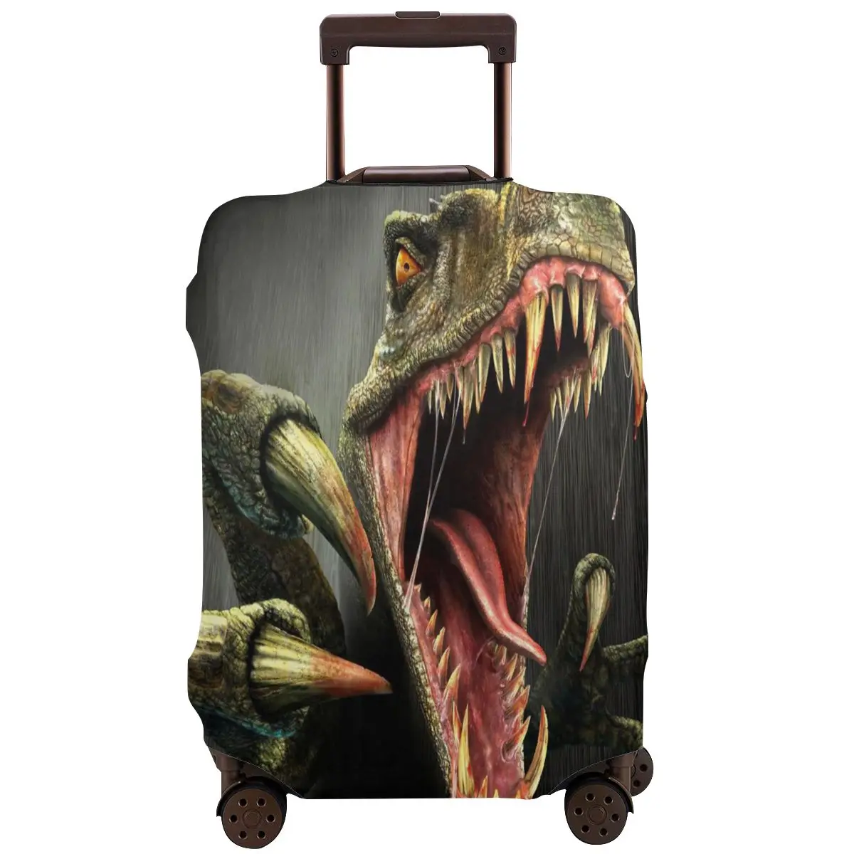 

Angry Horror Dinosaur Travel Luggage Protective Case Washable Suitcase Luggage Cover Thick Dust Cover Protector Baggage