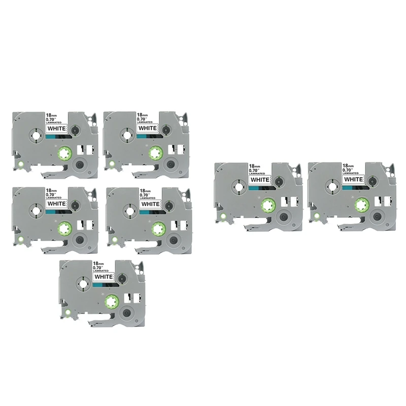 18 мм TZC лента для этикеток бумага печати Brother этикетировочная машина принтер