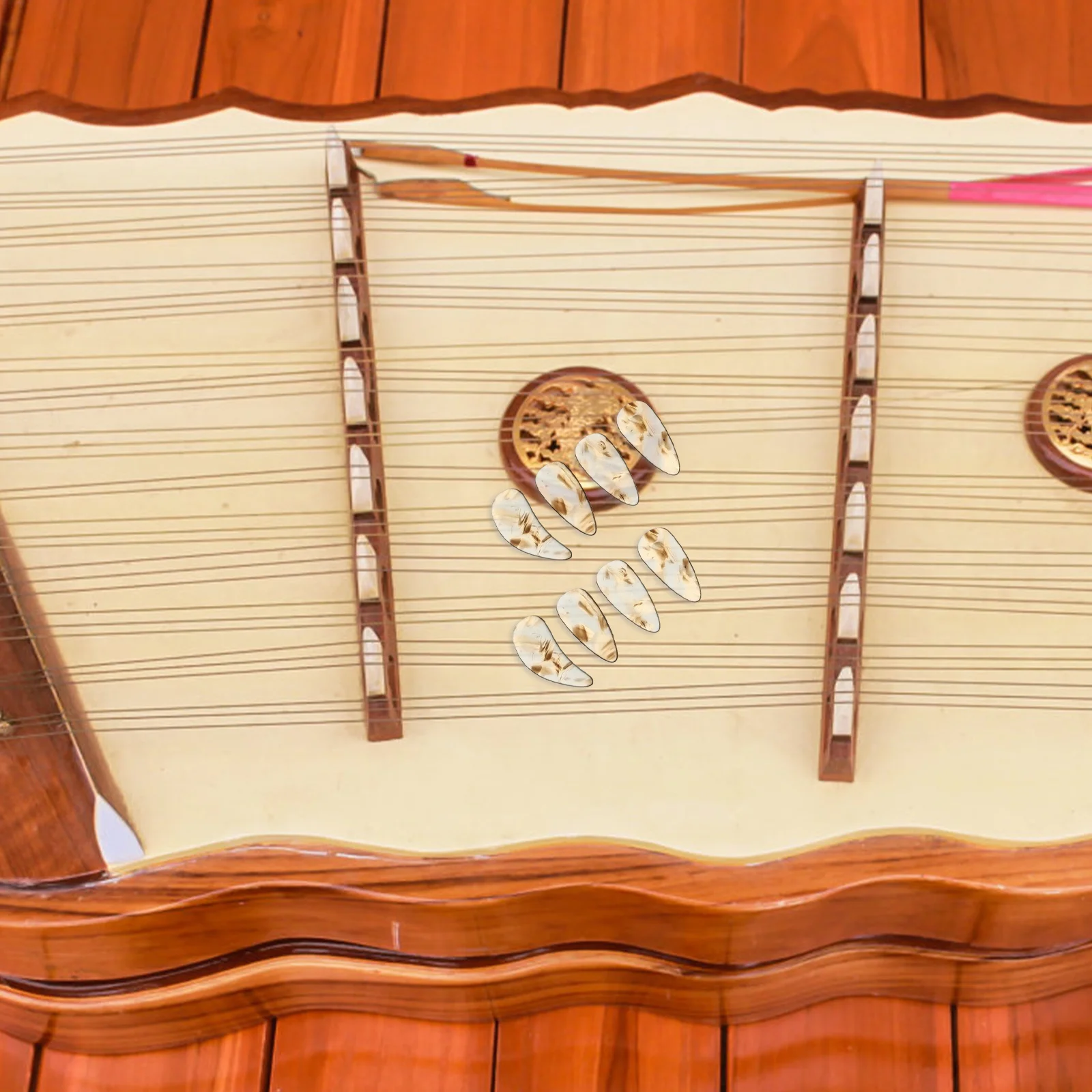 8 шт. гаджеты для ногтей детей искусственные Guqin принадлежности плектра пальцев