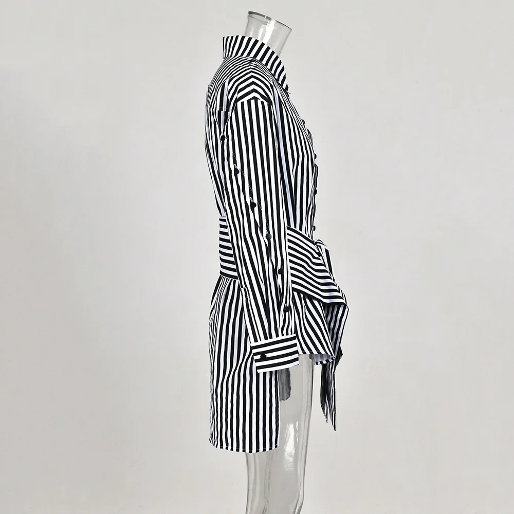 Женская рубашка в Вертикальную Полоску SuperAen осень 2024 новая дизайнерская