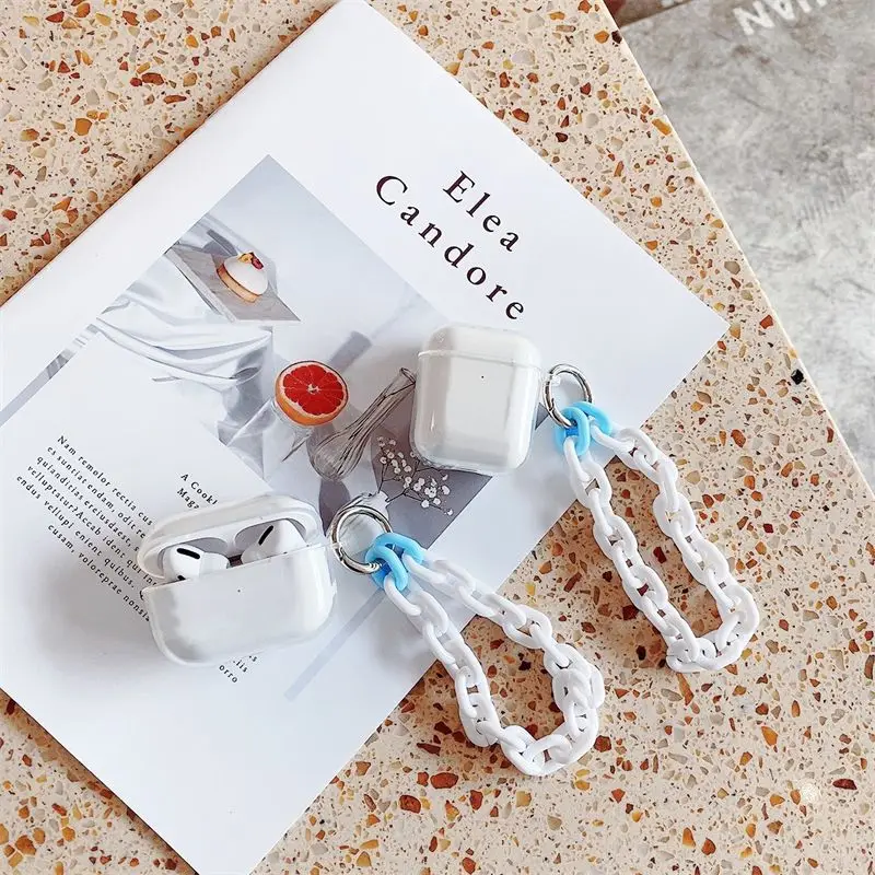 Прозрачный чехол для AirPods 3 2 1 Pro Pro2 цвет в ассортименте