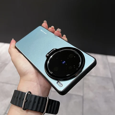 Чехол для VIVO X200 Pro MINI, матовый металлический кронштейн для объектива, чехол для телефона VIVo X 200 Pro, защита камеры, противоударный бампер