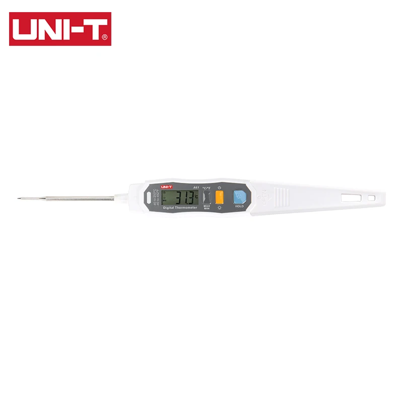 Фото UNI-T зонд кухонный цифровой термометр для пиццы, мяса, гриля, барбекю -40-250 градусов №5