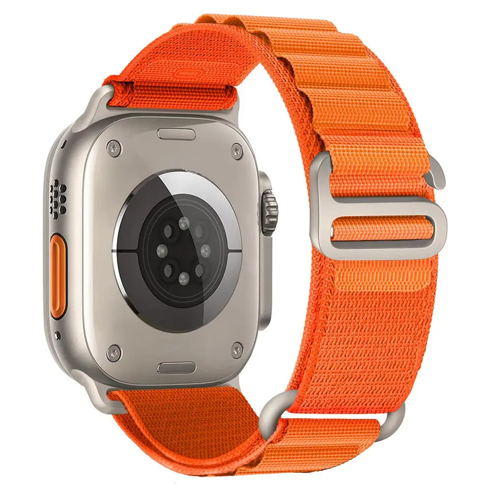 Ремешок Alpine для Apple watch 10 band 44 мм 40 49 42 46 45 41 нейлоновый браслет correa iWatch series 7 6 3 se 8 9