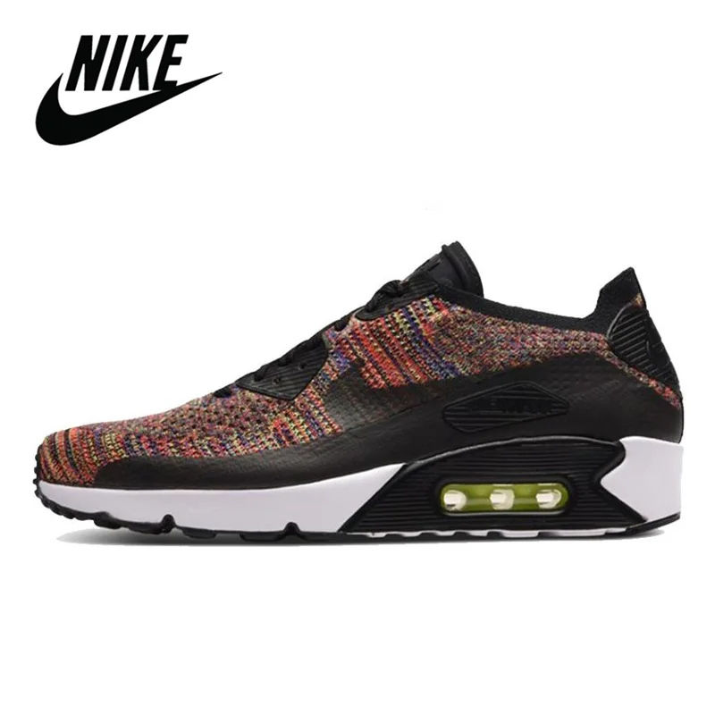 

Мужские беговые кроссовки NIKE AIR MAX 90 Ultra Flyknit 2.0, оригинальные спортивные уличные кроссовки nike air max 90 ultra