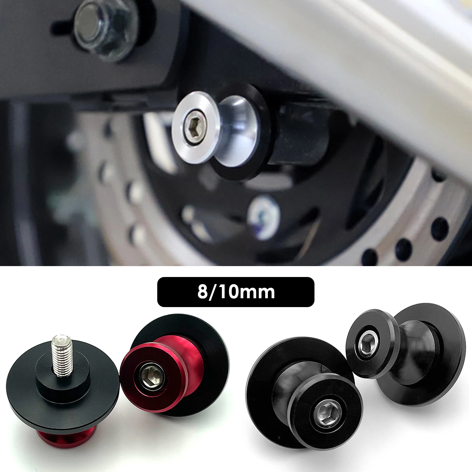 

Ninja M8/M10 Swingarm Spools Rear Stand Screws Sliders CNC Motorcycle For Kawasaki Ninja ZX6R ZX636 250SL 250 300 400 650 1000SX