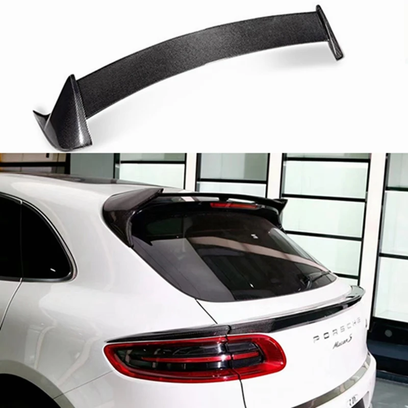 

Carbon Fiber Top Wing Spoiler for Porsche Macan 2014-2017 Roof Rear Door Spoiler Hatchback Rear Trunk Lip Wing