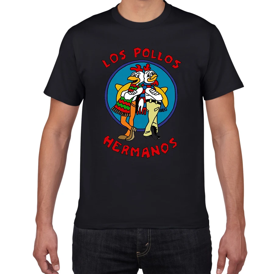 

Rheaclot Better Call Saul во все тяжкие Los Pollos Hermanos Мужская Летняя Повседневная хлопковая Футболка с круглым вырезом
