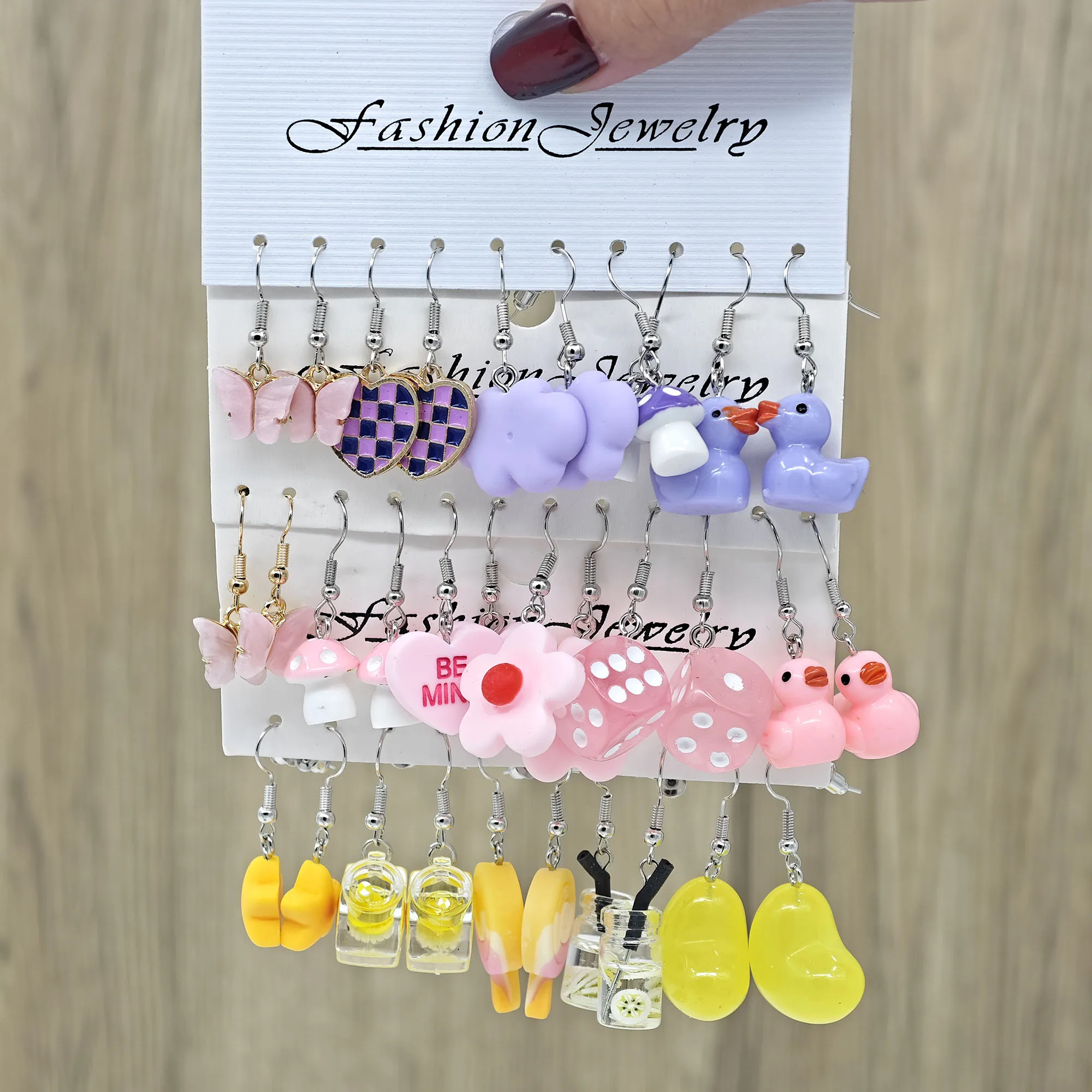 20 шт./30 шт. новинка любовь розовый медведь капельное масло бабочка милый пончик