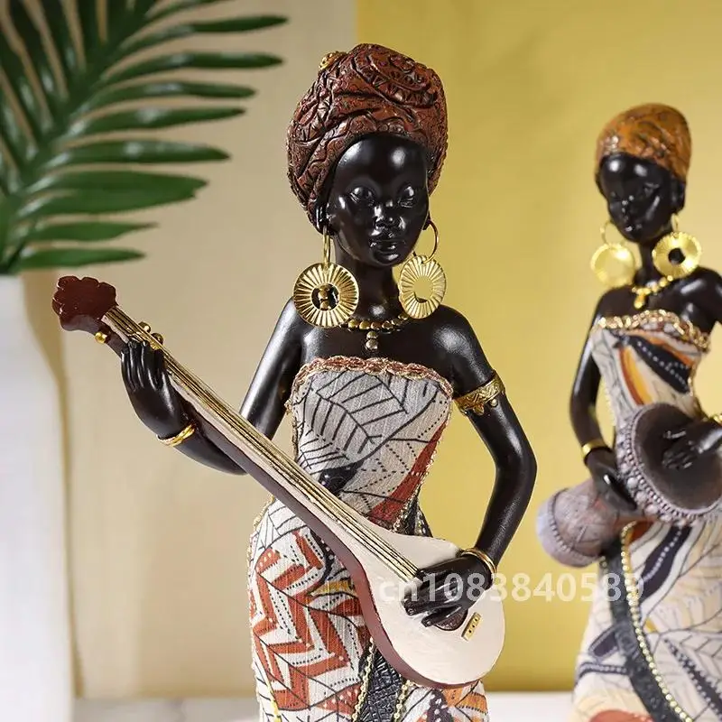 Статуя африканских женщин Vilead из смолы современное искусство фигурка гостиной