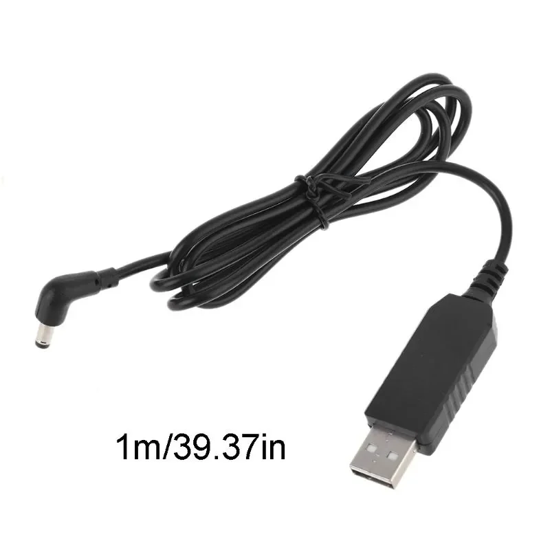 

90 Degree USB 5V to 12V 4.0x1.7mm Power Supply Cable for Tmall Smart Bluetooth Speaker Echo Dot 3rd Router LED Strip1m