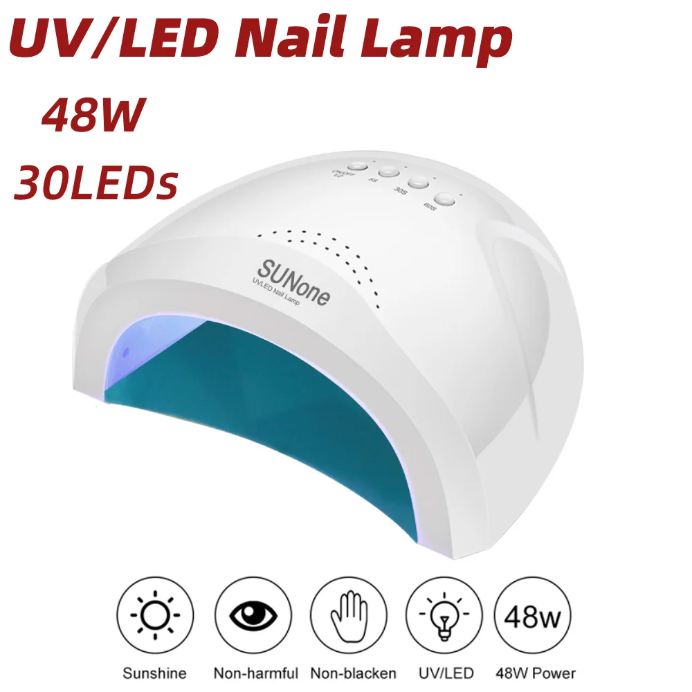 

NEW LED UV Lamp Nail Dryer 30LEDs Gel Polish Curing Lamp Wave Polish Machine 48W High Power Quick Dry Lamp For Manicure Machine