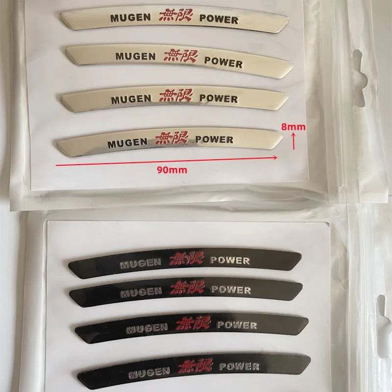 

4 шт., алюминиевые наклейки на колесные диски Honda Mugen Inspire XRV CRV URV CRZ Fit Pilot Type R Type S