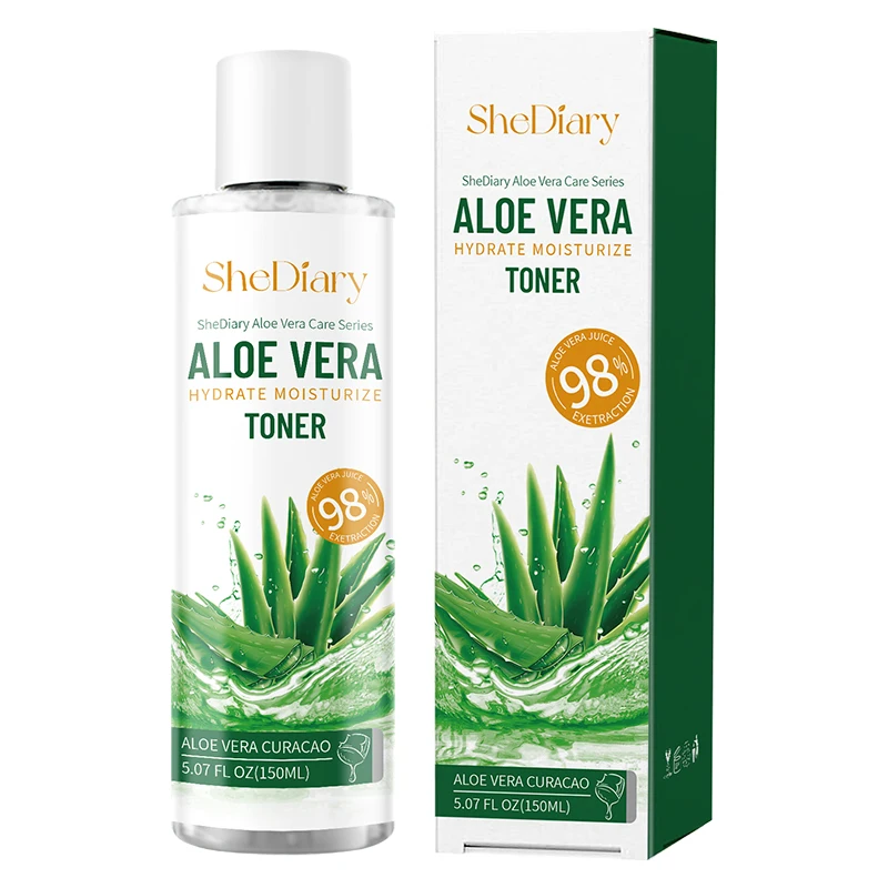 

Aloe Vera Moisturizing Toner for Facial Dry Skin Makeup Base Liquid Soothing Skin Refreshing Oil Control Face Care Acne Remover