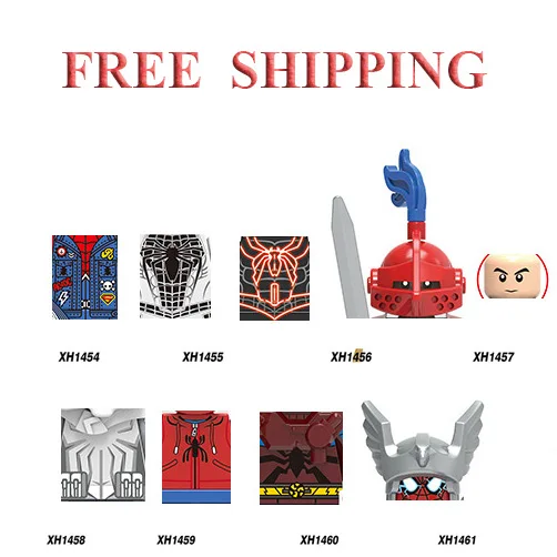 

XH1454 Superheroes Blocks Spider Peter Thor Mini Action Figures Bricks Building Blocks Assembled Model Educational Toys X0281