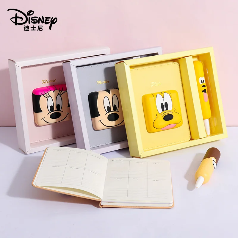 Disney cartoon creative decompression pen stationery set soft glue super cute decompression this student notebook limited gift