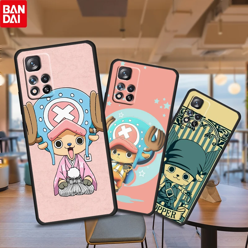 

ONE PIECE Tony Tony Chopper for Xiaomi Redmi Note 11 10 11T 10S 9 9S 8 7 5G 4G Soft TPU Black Phone Case Fundas Coque Capa Cover