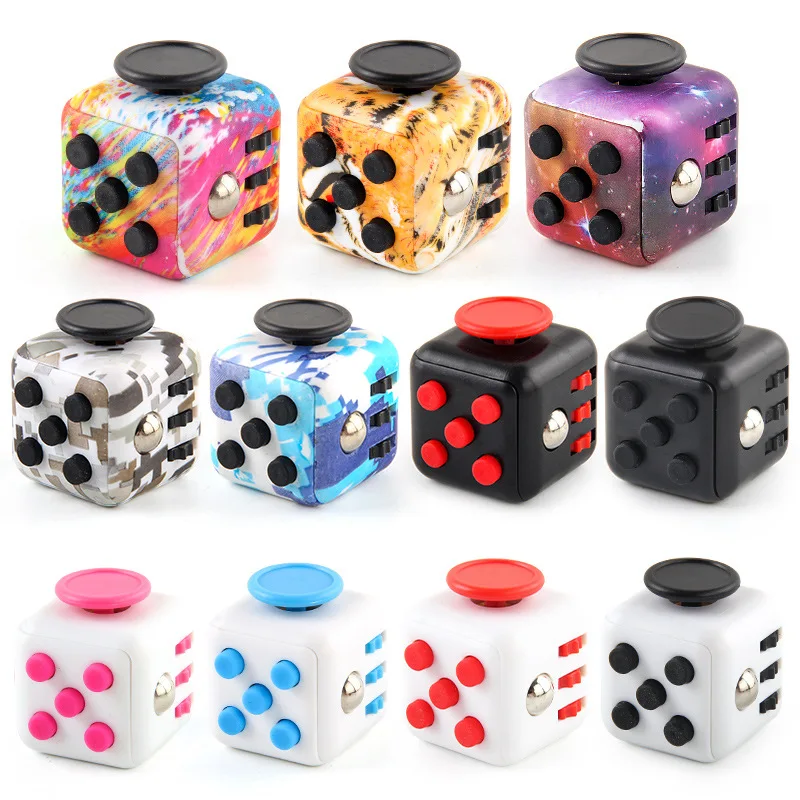 

New Pop Fidget Toys It Anti-Stress Relieve Autism Decompression Dice Toy Colorful Doodles Adult Sensory Toy for Kids Gifts