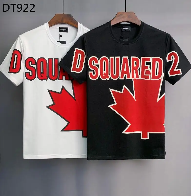 

Мужская хлопковая футболка Dsquared2 с коротким рукавом и принтом, новинка 2022