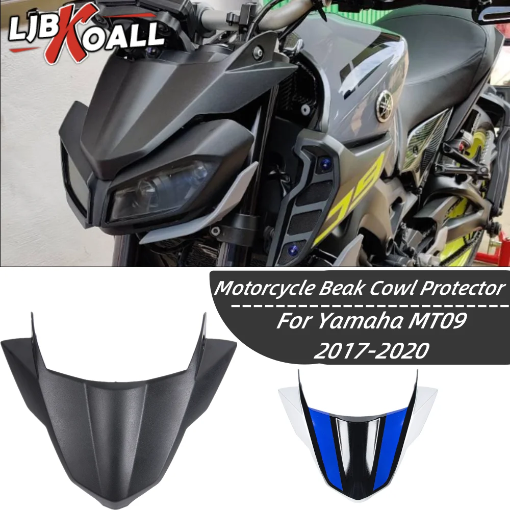 

Motorcycle Front Nose Cone Fairing Wheel Fender Beak Extension Cover Extender Cowl for Yamaha MT09 FZ09 MT FZ 09 For 2017-2020