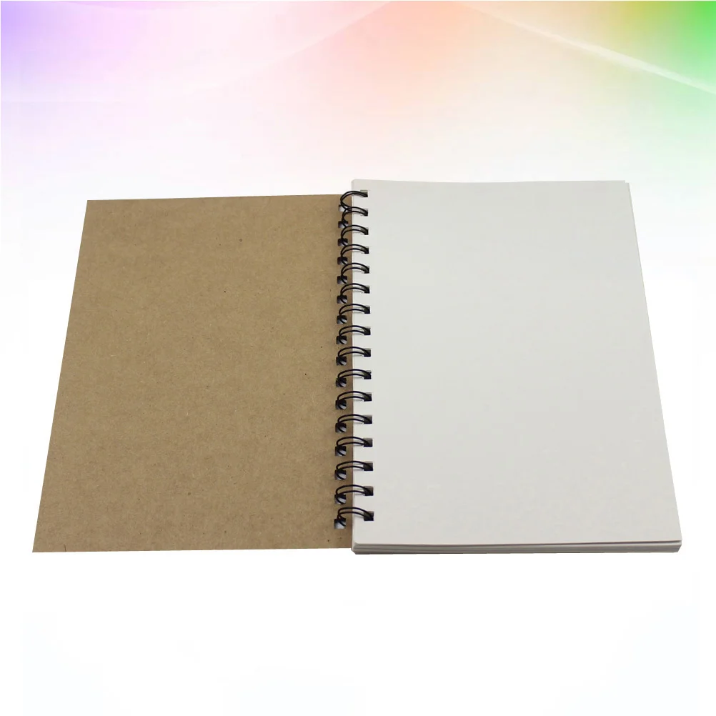 

Notebook Kraft Notepad Book Memo Sketchbook Pad Student Cover Blank Sketch A5 Drawing Books Travelers Writing Travel Diary