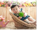 Винтажный Модный реквизит для фотосъемки новорожденных тканая корзина в послеротовом стиле детские сувениры Аксессуары для фотосъемки новорожденных