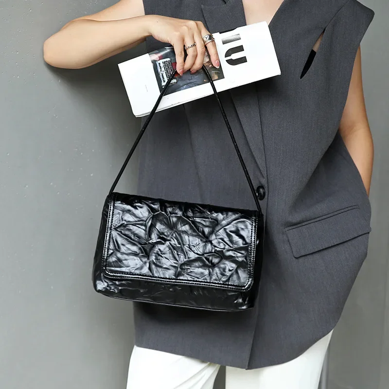 Роскошные дизайнерские женские сумки на плечо маленькие трендовые из