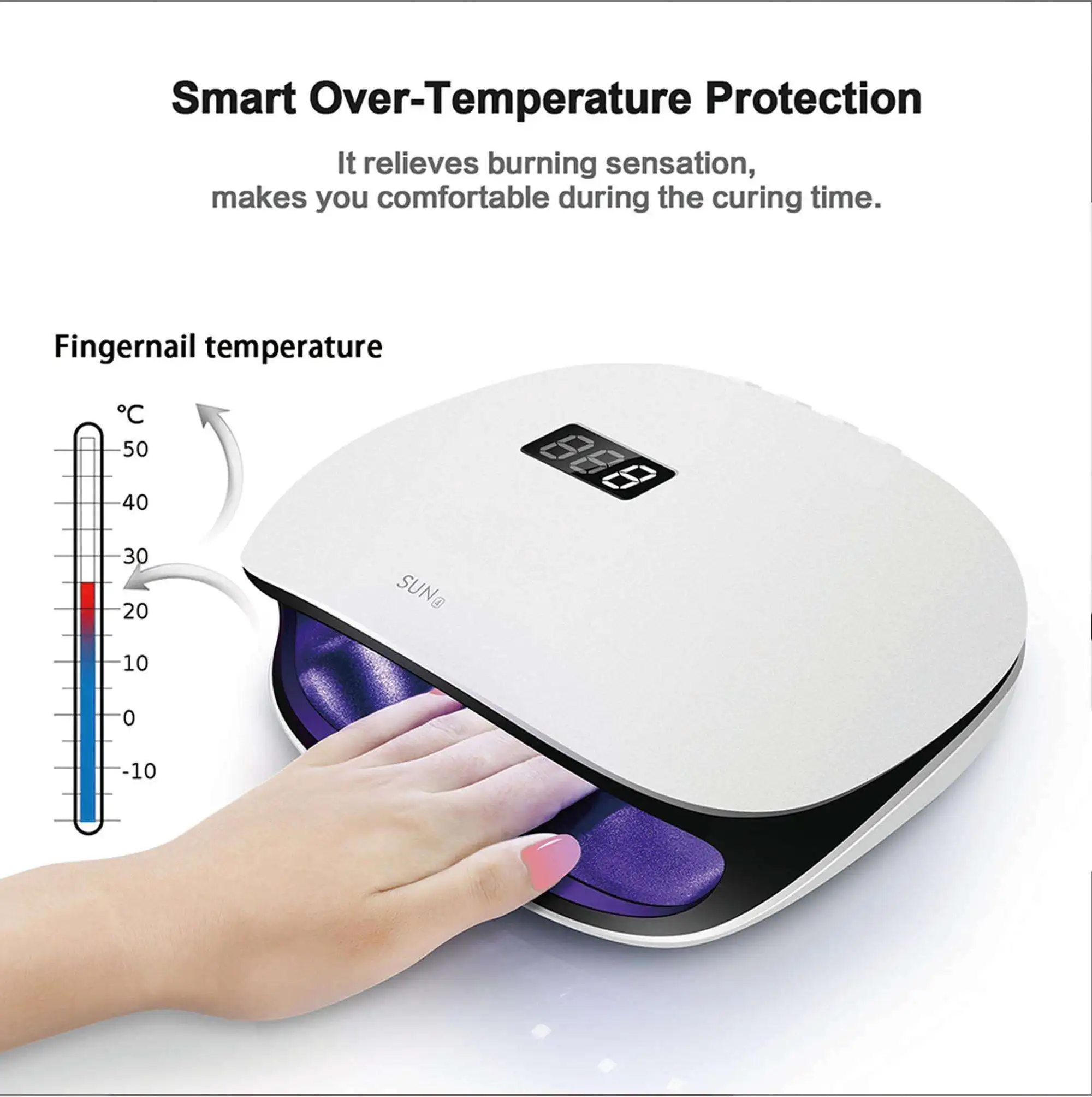 УФ-лампа для сушки гель-лака 48 Вт 36 светодиодный |