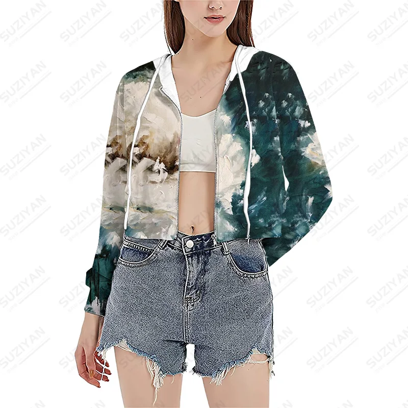 

Punk Workout Outwea Cardigan Harajuku Hoodies Women Stylish Autumn Clothing Sweatshirts Zip-up Y2k Vintage Hoodie Streetwear