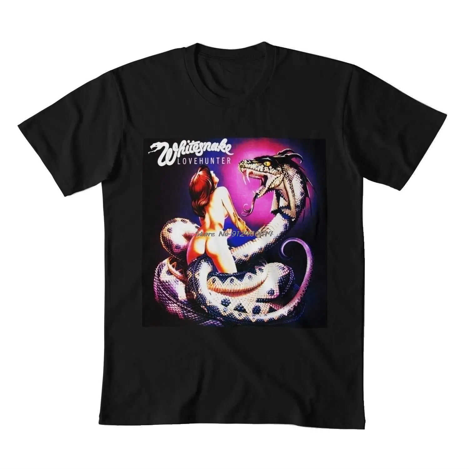 

Whitesnake Love Hunter Tour Dinari TShirt Men Clothing Casual O-neck Short-sleev Tee Harajuku Streetwear Ropa Hombre Camisetas