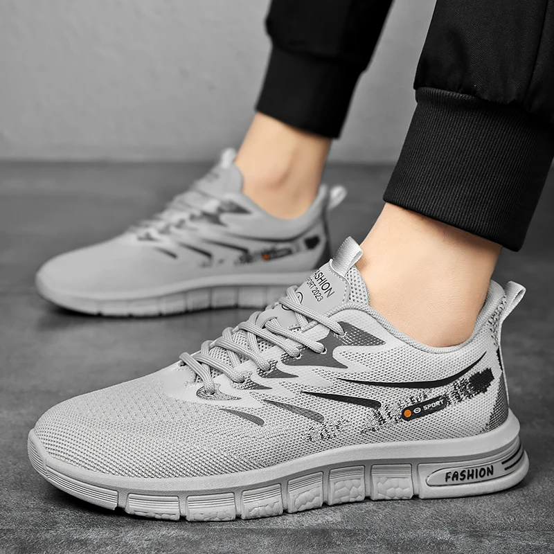 Men Casual Shoes Sneakers Breathable Mesh Fashions Running Sports Shoes Men Walking Jogging Shoes