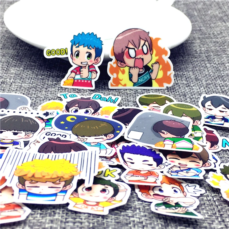 

40 шт./лот креативные милые самодельные наклейки для мальчиков-чирлидеров, скрапбукинг, мультяшная наклейка для ноутбука, холодильника, скей...