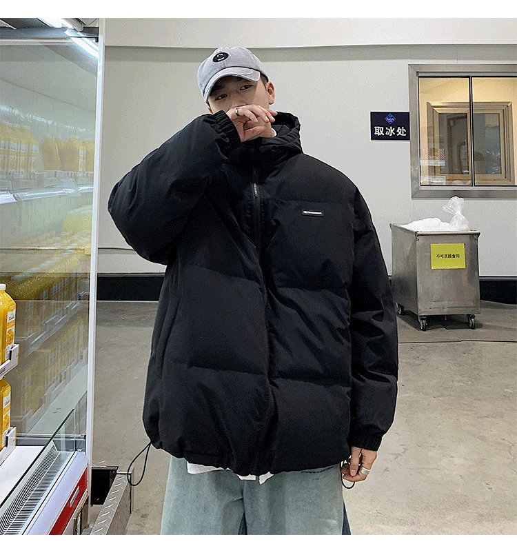 @YYDS Cotton Clothes Men's Tide Brand Coat Thickened Cotton Clothes Korean Version Trend Japanese Bread Clothes Loose Winter