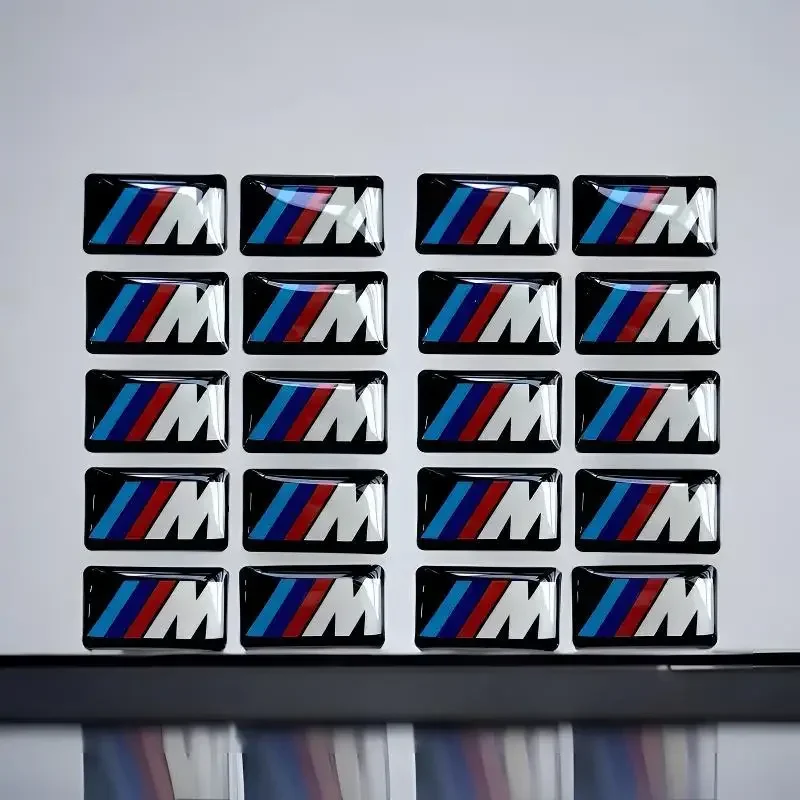 Фото 4 шт. случайных декоративных наклеек с логотипом BMW M, наклейки на руль для E46 E39 E38 E90 E60 E36 F30 F20 X1 X3 X5 M №5