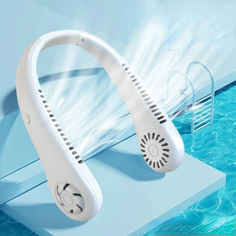 

2022 Новый ленивый подвесной шейный вентилятор для занятий спортом на открытом воздухе, тихий охлаждающий Gale, небольшой подвесной шейный вен...