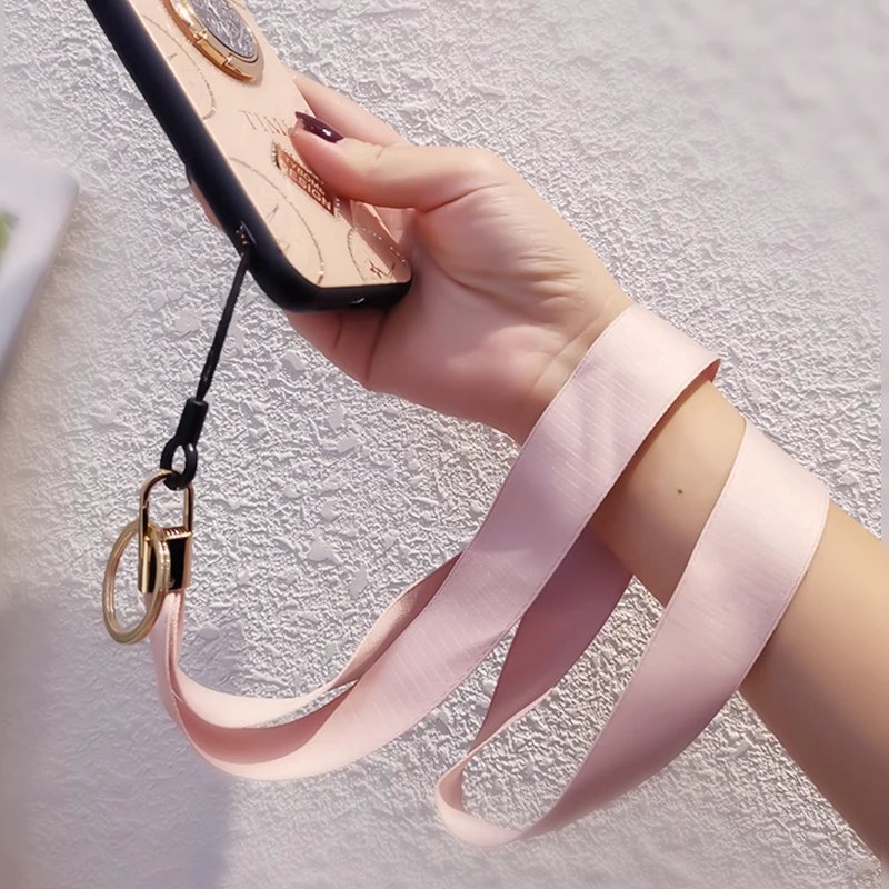 Mobile Phone Straps Phone Wrist Straps Strap Wrist Rope Hanging Neck Rope With Key chain Metal Clip Anti-lost Lanyard