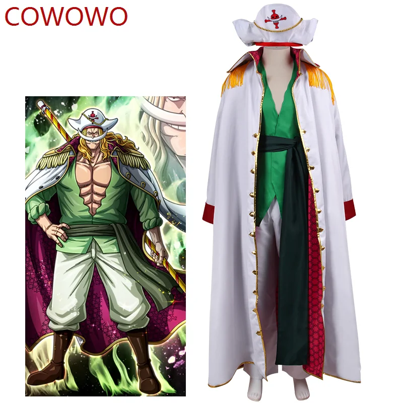 

COWOWO Shirohige Whitebeard Edward Newgate Cosplay Costume Uniform Suit Set Outfit Halloween Cos Anime Clothing