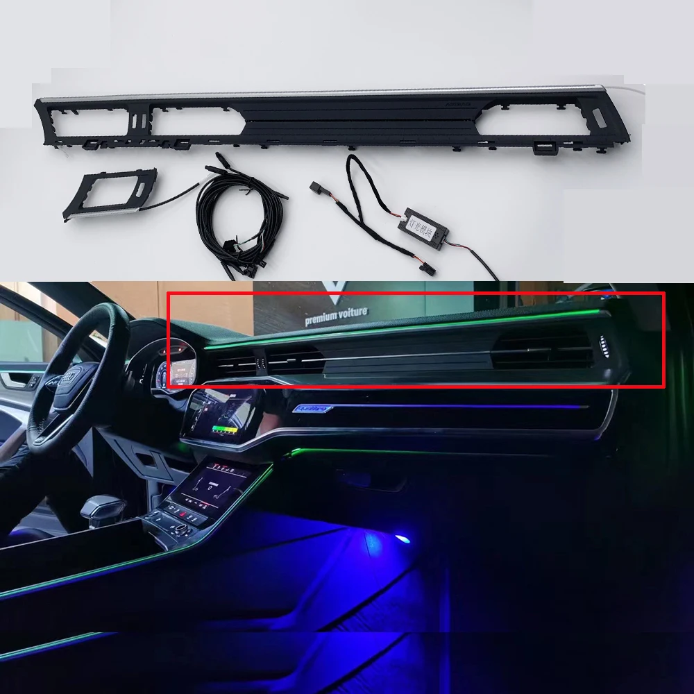 

Auto Front Dashboard Panel Ambient Light For Audi A6 C8 A7 Instrument Replacement Panel Decorative Lighting