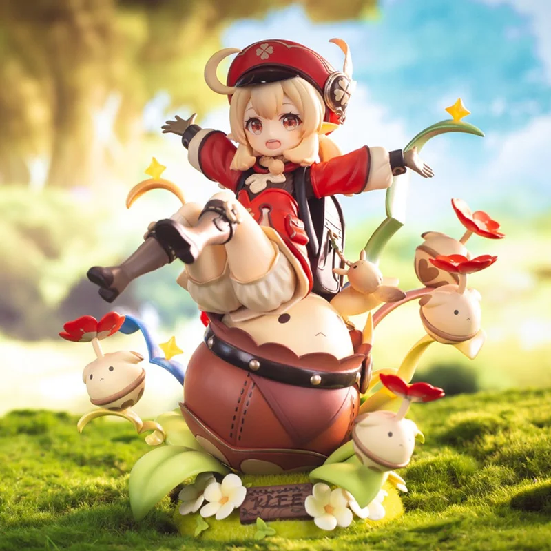 

Genshin Impact Klee Kerry Spark Knight Anime Action Figures Westerly Knights Two Dimensions Beautiful Girl Pvc Model Toys