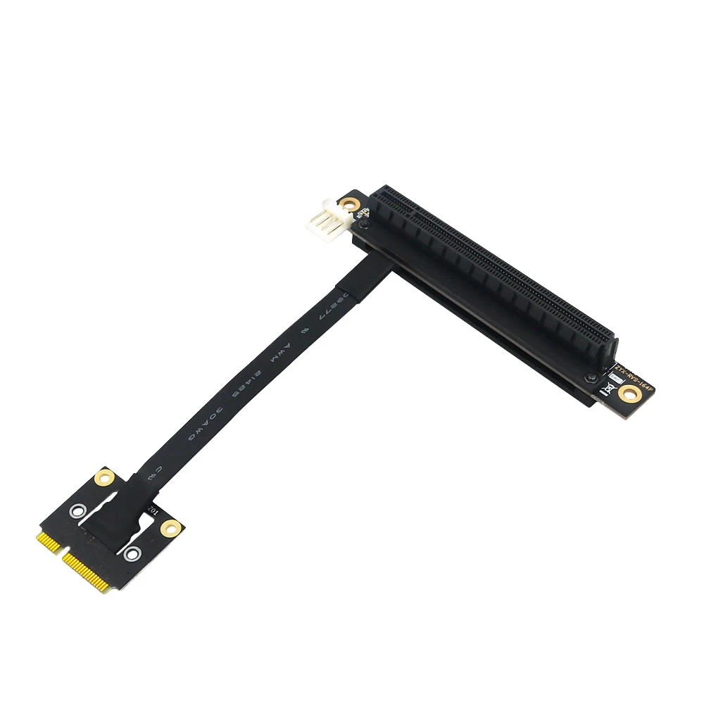 

270 Degree Mini PCIe to PCI-E 16X Extension Cable 20cm PCIE3.0 Extension Port Adapter for GPU PCIE Interface Device