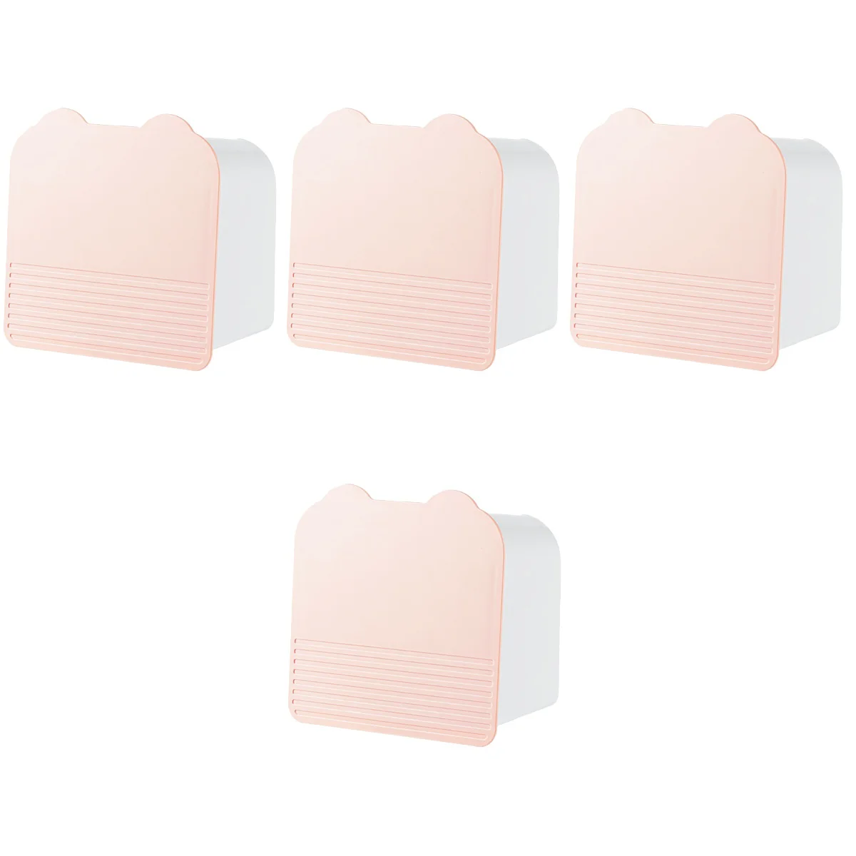 

4x Adhesive Soap Holder with Lid Wall Soap Holder Saver Draining Soap Case Shower Soap Case Sink Soap Case Soap Stand