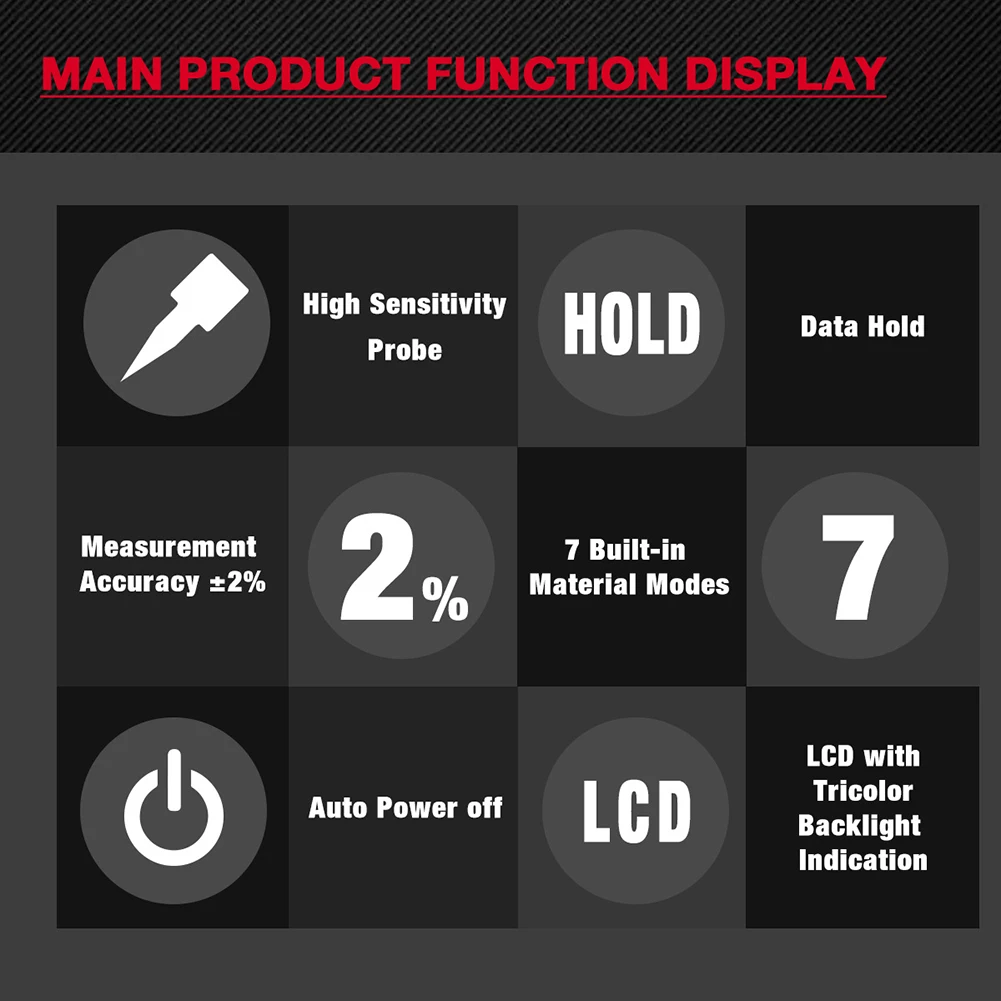 Цифровой измеритель влажности древесины HABOTEST HT67 бетона цемента кирпича с