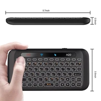 handheld remote control mouse 2 4ghz mini wireless keyboard with touchpad mouse combo 7 color adjust auto rotation touch panel