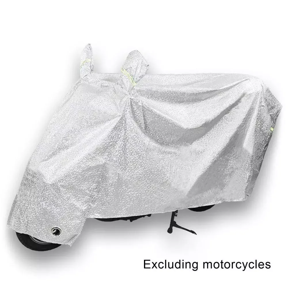 

Scooter Motorcycle Cover Sun Protection And Rain Cover For Electric Vehicle Battery Aluminum Film Fabric Thickened Dust Cover