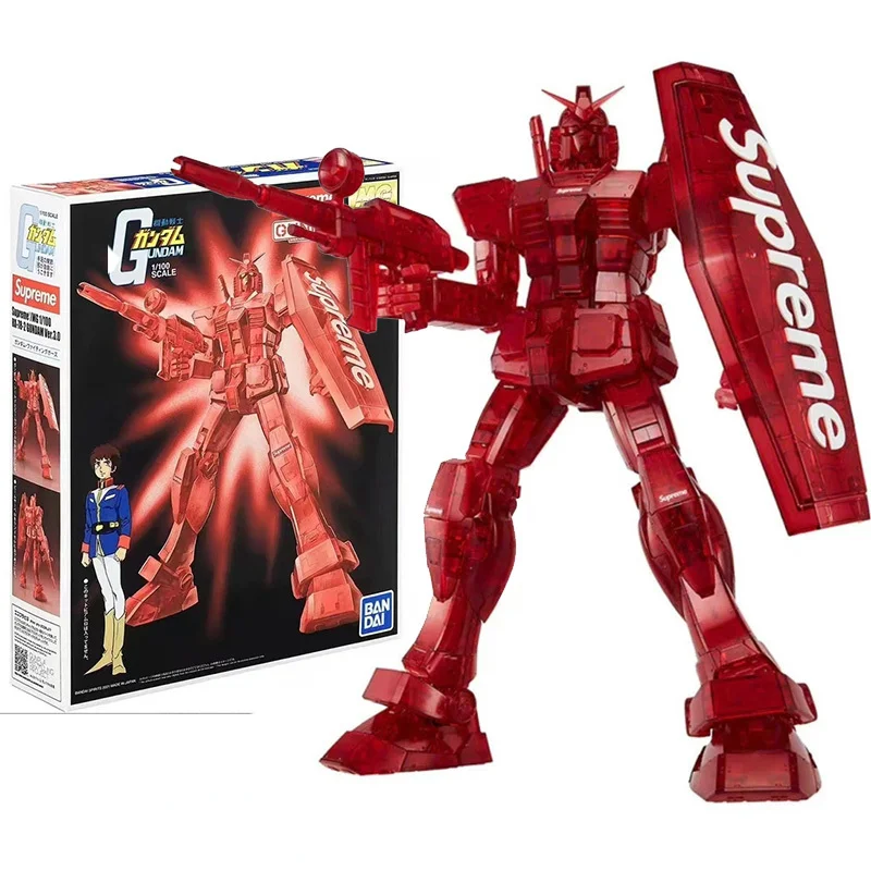 

Bandai Genuine Gundam Model Kit Anime Figure Supreme MG 1/100 RX-78-2 Collection Gunpla Anime Action Figure Toys for Children