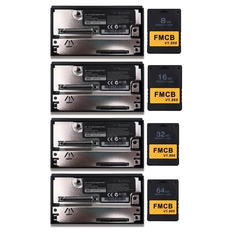 

SATA Interface Network Card for PS2 Game Console SATA Socket HDD Adapter Connecter V1.966 FMCB Memory Card F19E