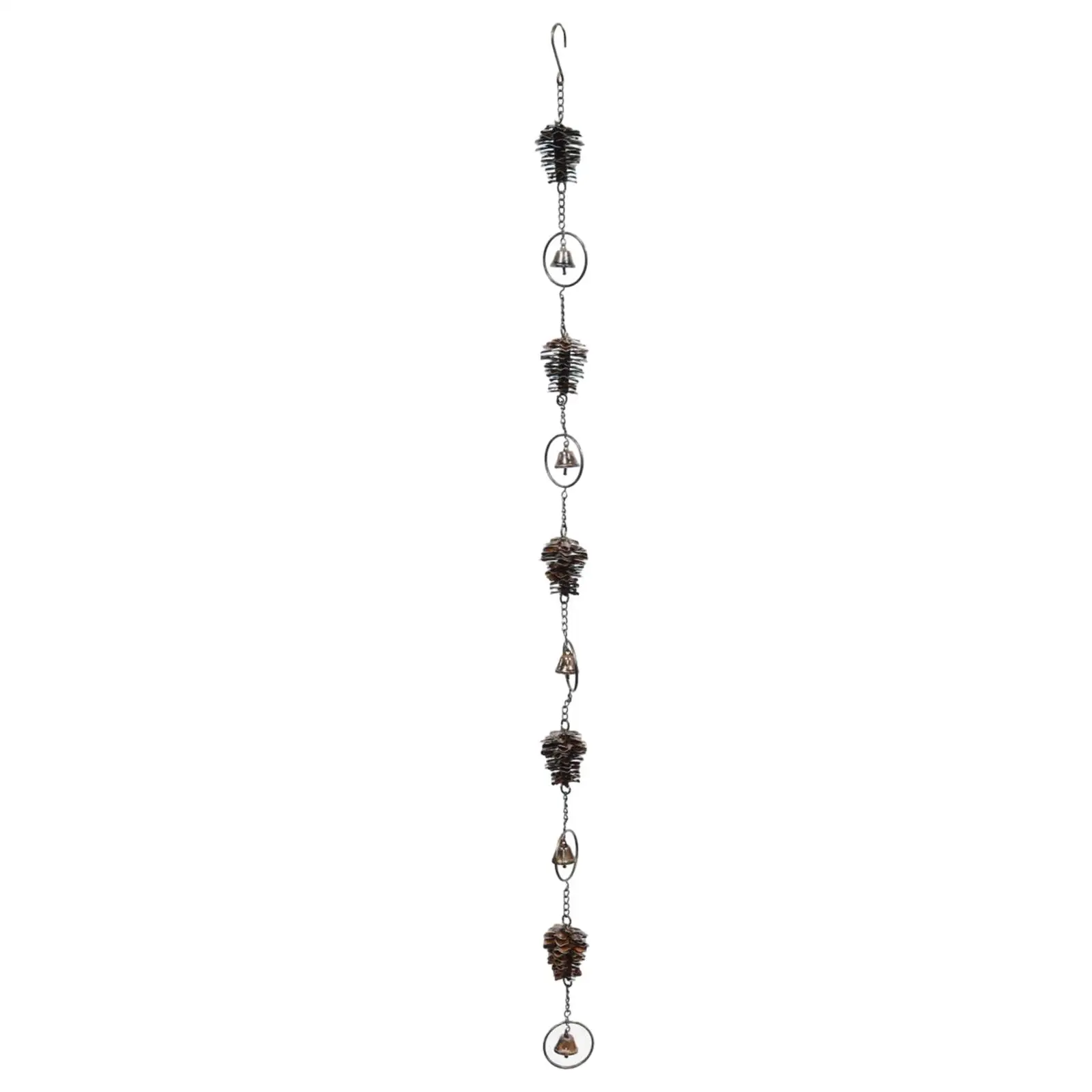 

Pine Cone Wind Chime Premium Functional Easy to Use Decorative Hanging Chain Wind Chime for Garden Backyard Sheds Gazebos Craft