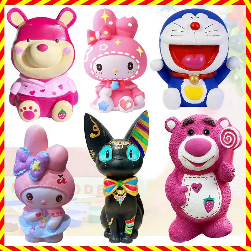 Kawaii Sanrio ручной работы Diy копилка Hellokitty аксессуары милый мультфильм аниме белая